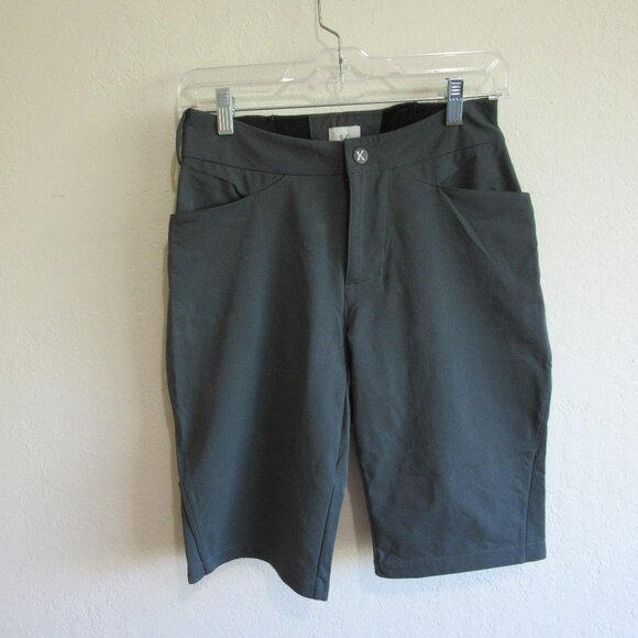 Kitsbow Pants - KITSBOW Gray Women's Athletic Biking 28 Shorts